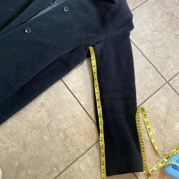 LL Bean Long Black Coat - Picture 6 of 10